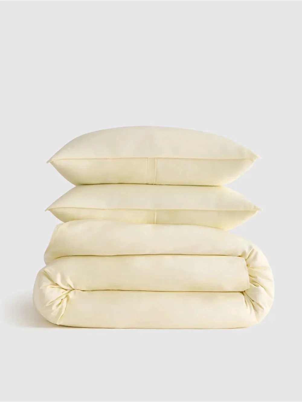 Quince Bamboo Duvet Cover Set– Twin – Butter Yellow NWOT OOS